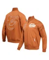 Pro Standard Men's Brown Baltimore Orioles Paint The City Twill Full-zip Jacket In Brown
