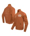 Pro Standard Men's Brown New York Mets Paint The City Twill Full-zip Jacket In Brown