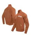 Pro Standard Men's Brown St. Louis Cardinals Paint The City Twill Full-zip Jacket In Brown