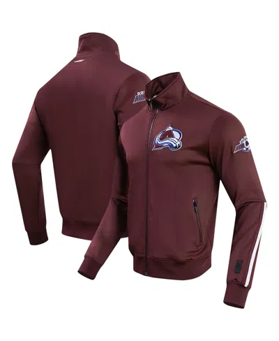 Pro Standard Men's Burgundy Colorado Avalanche Classic Chenille Full-zip Track Jacket