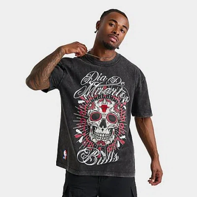 Pro Standard Men's Chicago Bulls Nba Eternal Skull Graphic T-shirt In Black