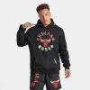 Pro Standard Men's Chicago Bulls Nba Old English Fleece Pullover Hoodie In Black