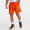 Pro Standard Men's Chicago Bulls Nba Old English Fleece Shorts In Orange