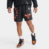 Pro Standard Men's Chicago Bulls Nba Old English Nylon Shorts In Black
