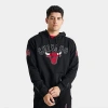 Pro Standard Men's Chicago Bulls Nba Rebel Hoodie In Black