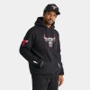Pro Standard Men's Chicago Bulls Nba Reflective Logo Pullover Hoodie In Black/reflective