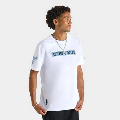 Pro Standard Men's Chicago Bulls Nba Sj City Edition 24-25 T-shirt In White/light Blue