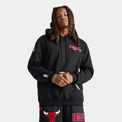 Pro Standard Men's Chicago Bulls Nba Souvenir Fleece Pullover Hoodie In Black