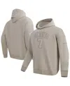 Pro Standard Men's C.j. Stroud Tan Houston Texans Player Name Number Pullover Hoodie In Burgundy