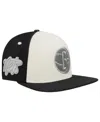 Pro Standard Men's Cream Brooklyn Nets French Terry Snapback Hat In White