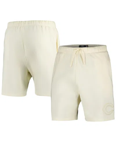 Pro Standard Men's Cream Cincinnati Reds Neutral Fleece Shorts In White