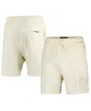 Pro Standard Men's Cream Milwaukee Brewers Neutral Fleece Shorts In Cream