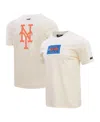 Pro Standard Cream New York Mets Club Member Badge T-shirt In Cream