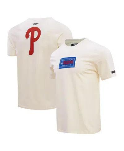 Pro Standard Men's Cream Philadelphia Phillies Club Member Badge T-shirt