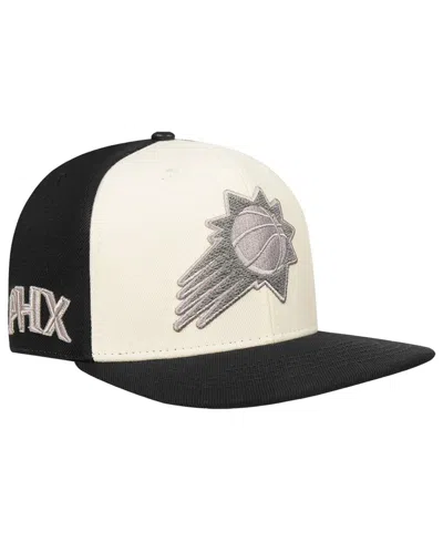 Pro Standard Men's Cream Phoenix Suns French Terry Snapback Hat In White