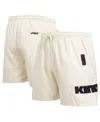 Pro Standard Men's Cream Sacramento Kings Triple Tonal Woven Shorts In Cream
