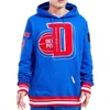 Pro Standard Men's Detroit Pistons Mash Up Hoodie In Royal Blue In Blue