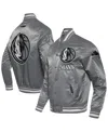 Pro Standard Men's Gray Dallas Mavericks 2024/25 City Edition Chenille Applique Satin Jacket In Gray