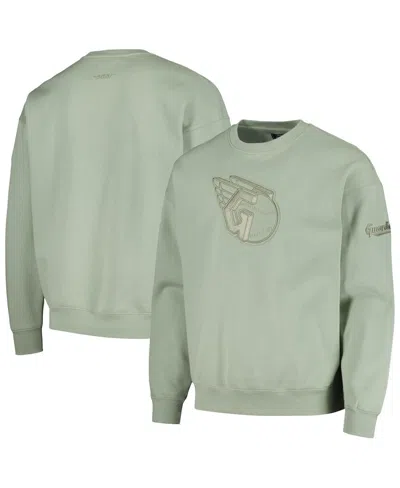 Pro Standard Men's Green Cleveland Guardians Neutral Drop Shoulder Pullover Sweatshirt