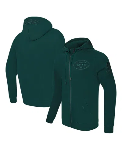 Pro Standard Men's Green New York Jets Triple Tonal Full-zip Hoodie In Kelly Green