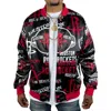 Pro Standard Men's Houston Rockets All Over Print Satin Jacket In Black In Black