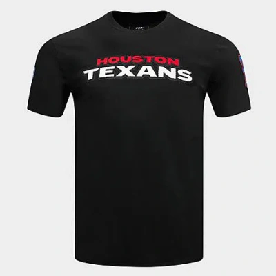 Pro Standard Men's Houston Texans Nfl Chenille T-shirt In Black