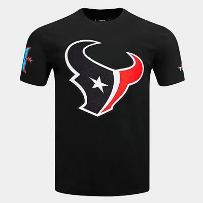 Pro Standard Men's Houston Texans Nfl Classic Mashup T-shirt In Black