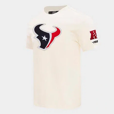 Pro Standard Men's Houston Texans Nfl Classics Chenille T-shirt In White