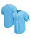 Pro Standard Men's Ja Morant Light Blue Memphis Grizzlies Triple Tonal Mesh Button-up Shirt In Blue