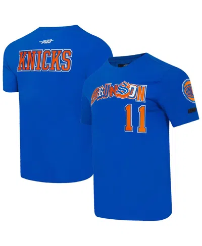 Pro Standard Men's Jalen Brunson Blue New York Knicks City Ransom T-shirt