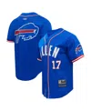Pro Standard Men's Josh Allen Royal Buffalo Bills Baseball Button-up Shirt In Royal