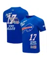 Pro Standard Men's Josh Allen Royal Buffalo Bills Fast Lane Name Number Player T-shirt In Blue
