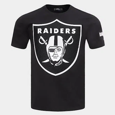 Pro Standard Men's Las Vegas Raiders Nfl Classic Mashup T-shirt In Black