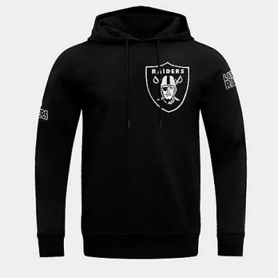 Pro Standard Men's Las Vegas Raiders Nfl Classics Chenille Pullover Hoodie In Black