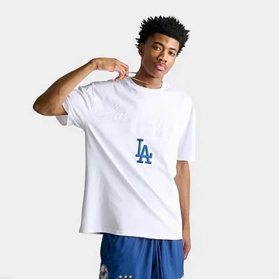 Pro Standard Men's Los Angeles Dodgers Living Large M Cj Drop Shoulder Tee In Gray