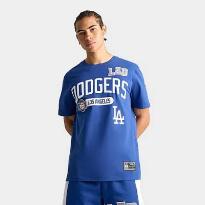 Pro Standard Men's Los Angeles Dodgers Mlb Letterman T-shirt In Blue