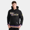 Pro Standard Men's Los Angeles Lakers Nba City Ransom Pullover Hoodie Size Medium Fleece In Black