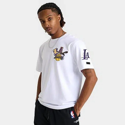 Pro Standard Men's Los Angeles Lakers Nba City Ransom T-shirt In White
