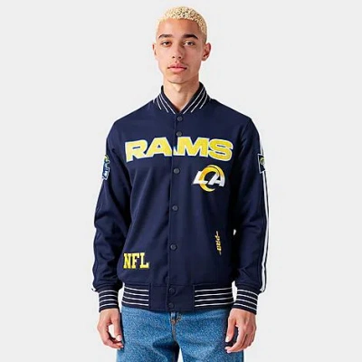 Pro Standard Men's Los Angeles Rams Nfl Pro Game Day Doubleknit Jacket In Gold