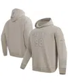 Pro Standard Men's Maxx Crosby Tan Las Vegas Raiders Player Name Number Pullover Hoodie In Silver