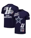 Pro Standard Men's Micah Parsons Navy Dallas Cowboys Fast Lane Name Number Player T-shirt In Navy