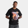 Pro Standard Men's Mitchell & Ness Los Angeles Lakers Nba Blaze T-shirt In Black
