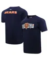 Pro Standard Men's Navy Chicago Bears Retro Striper T-shirt In Navy