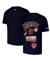 Pro Standard Navy Detroit Tigers Turn It Up Dropped Shoulder T-shirt In Blue