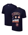 Pro Standard Men's Navy Houston Astros Turn It Up Dropped Shoulder T-shirt In Blue