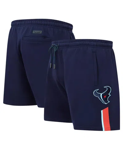 Pro Standard Men's Navy Houston Texans H Town Fleece Shorts