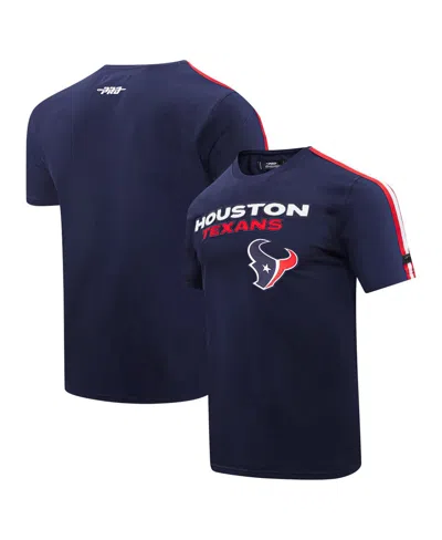 Pro Standard Navy Houston Texans Striped T-shirt