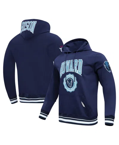 Pro Standard Men's Navy Howard Bison Crest Pullover Hoodie