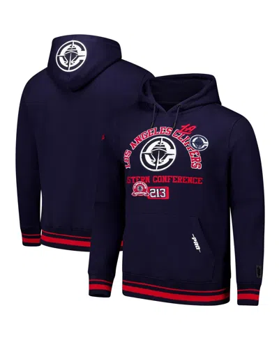 Pro Standard Men's Navy La Clippers Area Code Pullover Hoodie In Blue