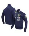 Pro Standard Men's Navy Milwaukee Brewers Fast Lane Full-zip Track Jacket In Navy